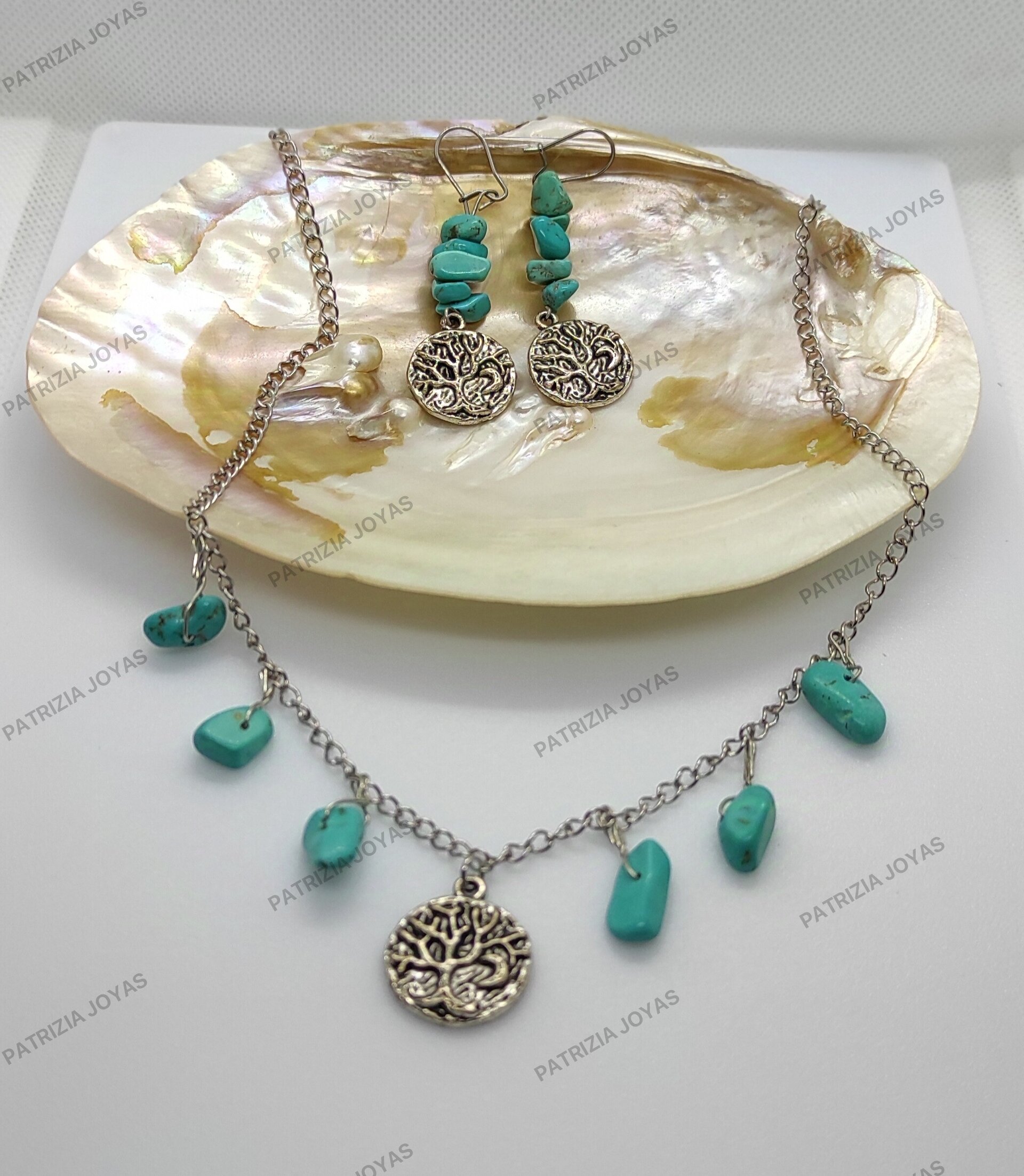 Conjunto turquesa con amuleto - 2