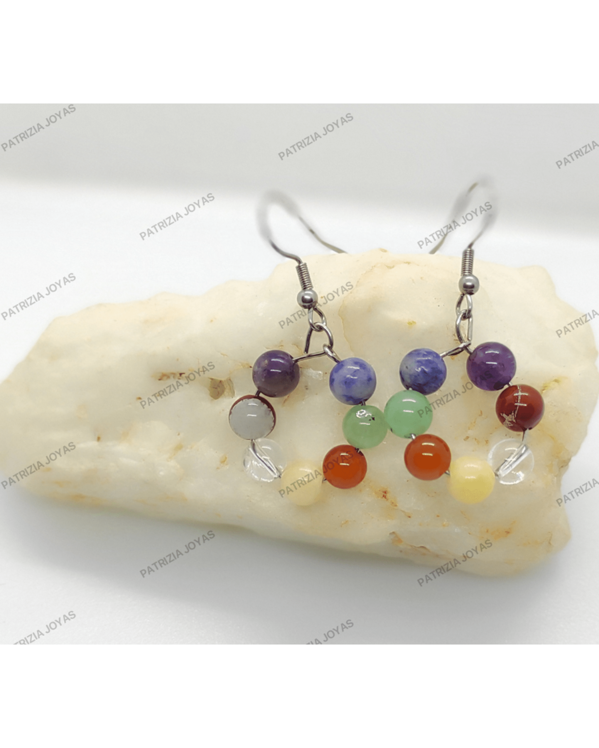 Pendiende aro con chakras - 2